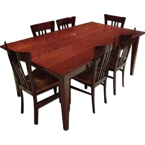Image result for Cherry Wood Rectangular Dining Table