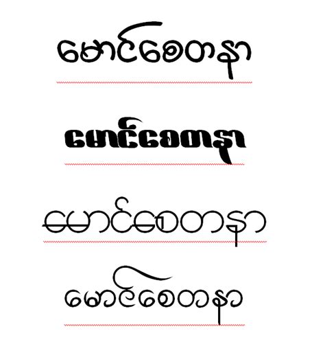 Image result for Window 10 Myanmar Font