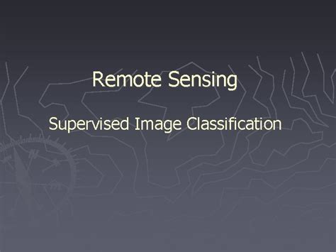 Toradh íomhá ar Supervised Classification in Remote Sensing