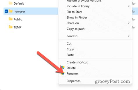 Rename User Folder Windows 11 ପାଇଁ ପ୍ରତିଛବି ଫଳାଫଳ