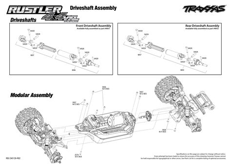 Toradh íomhá ar Nitro Rustler Exploded-View