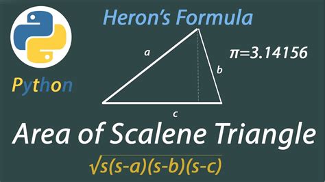 Area of Scalene Triangle Using Map in Python に対する画像結果