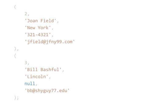 SQL Structure Command に対する画像結果