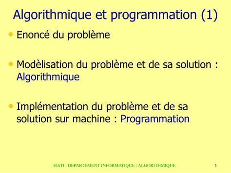 Image result for Algorithme Et Programme