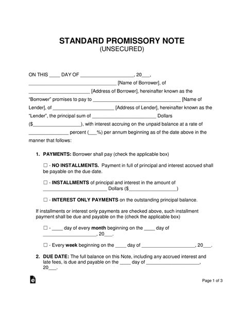 Image result for Short Promissory Note Sample