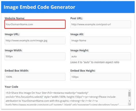 Image result for White Image Embed Code