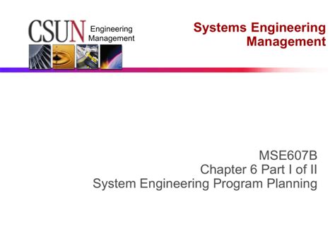 Image result for Program Management and Systems Engineering