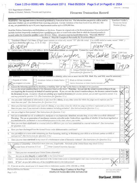 Image result for ATF Form 1 Line Item Example