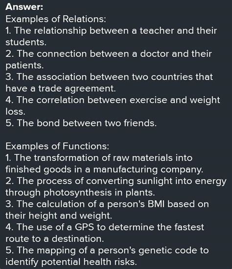 Image result for Function and Relation Examples in Real Life