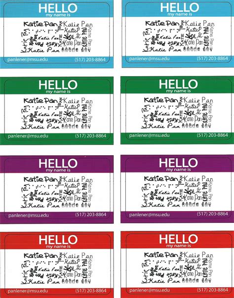 Image result for Name Tag Card