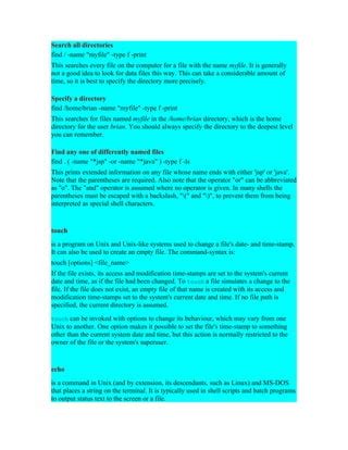 Image result for Unix Commands for Testers