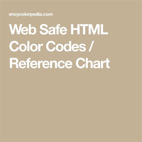 Image result for Web Safe Color Names