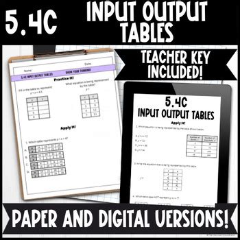 Image result for Input/Output Worksheets Grade 5 Answers