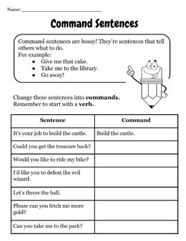 Image result for Command Sentence Examples