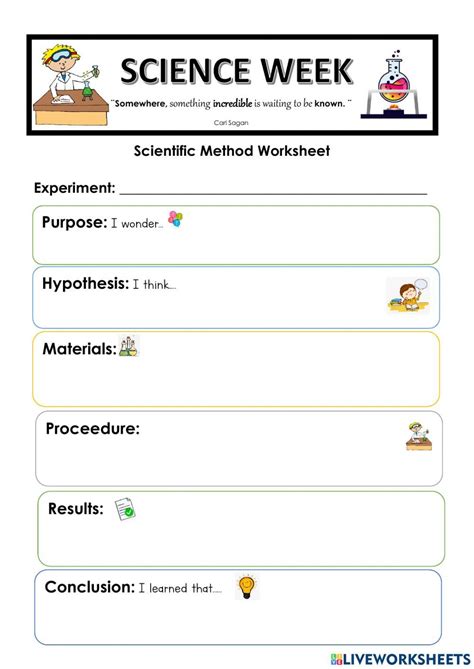 Toradh íomhá ar 7 Steps Scientific Method Worksheet