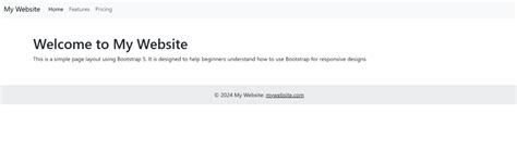 Image result for Simple HTML Page Using Bootstrap