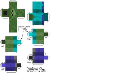 Image result for Minecraft Zombie Printable