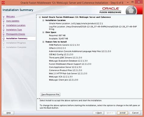 Toradh íomhá ar Oracle WebLogic Server 12C