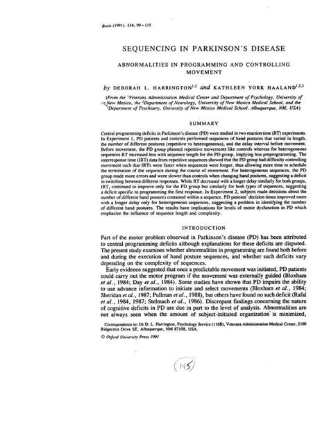 Image result for Sequence Diagram for Parkinson Disease