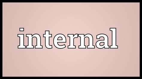Image result for What Does Internal Mean in Business