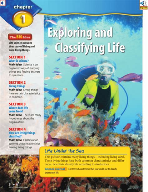 Toradh íomhá ar Exploring and Classifying Life What Is Science Answer Key