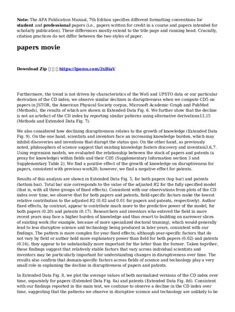 Image result for APA Informative Paper Example