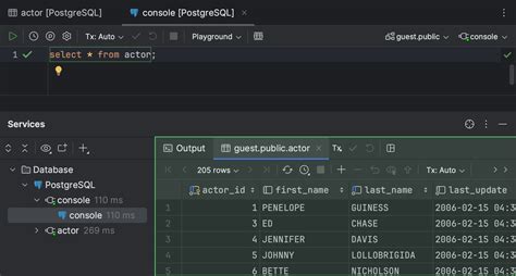 Image result for PyCharm Database View