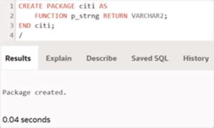 Image result for Package Example in PL SQL