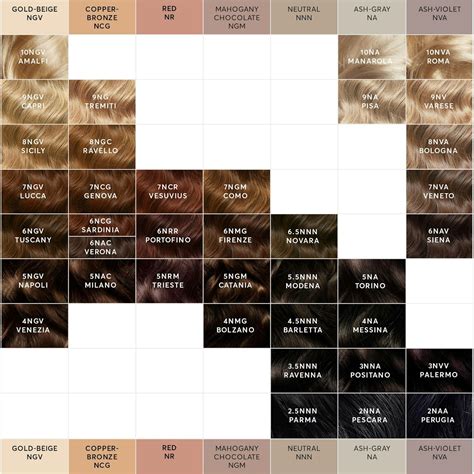 Afbeeldingsresultaten voor Basic Hair Color Chart Hex