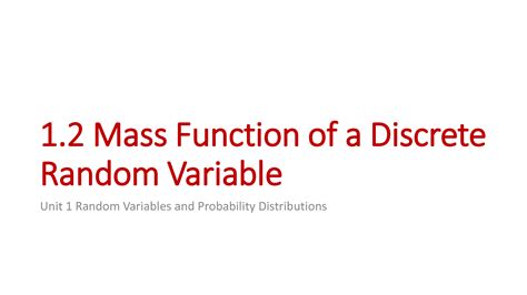 Image result for Probability Mass Function of a Discrete Random Variable