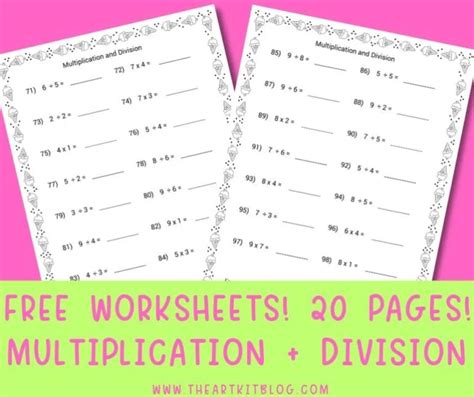 Image result for Simple Multiplication and Division Worksheets