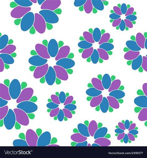 Seamless flower pattern Royalty Free Vector Image