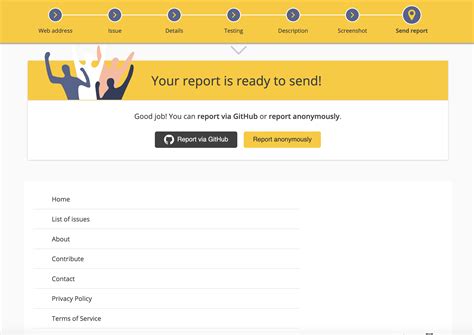 Image result for Report a Problem with Web Page