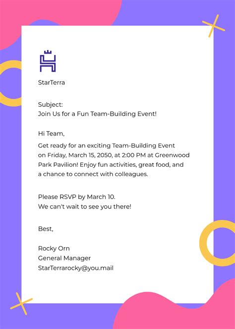 Image result for Team Bonding Activity Invitation Template
