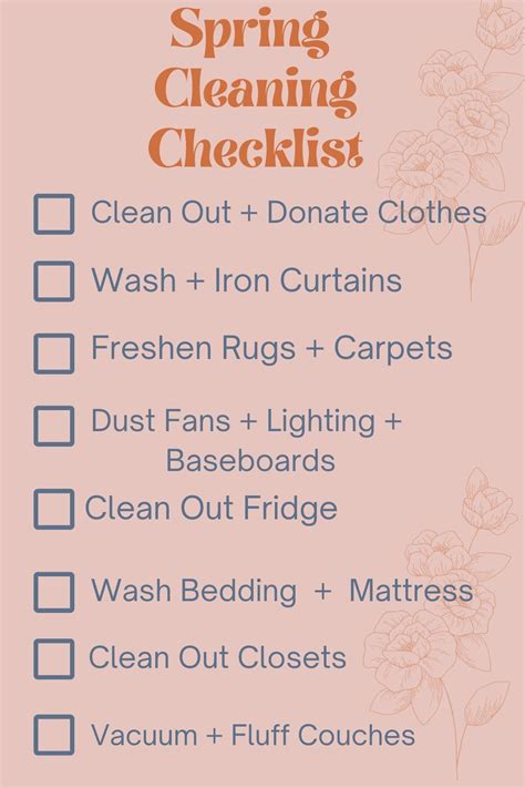 Image result for Spring Cleaning Checklist