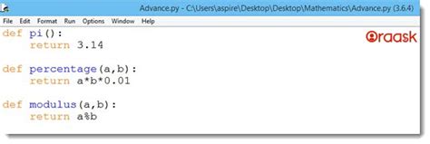Toradh íomhá ar Define Modulus Python