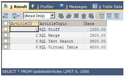 Bildergebnis für Except SQL