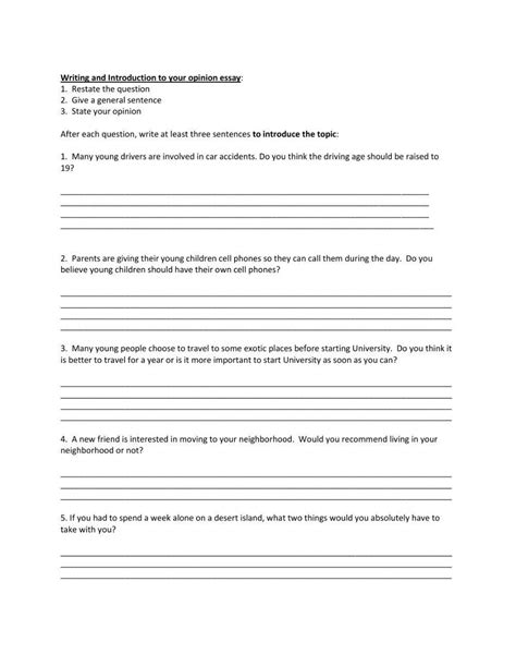 Afbeeldingsresultaten voor How to Write a Introduction Worksheet