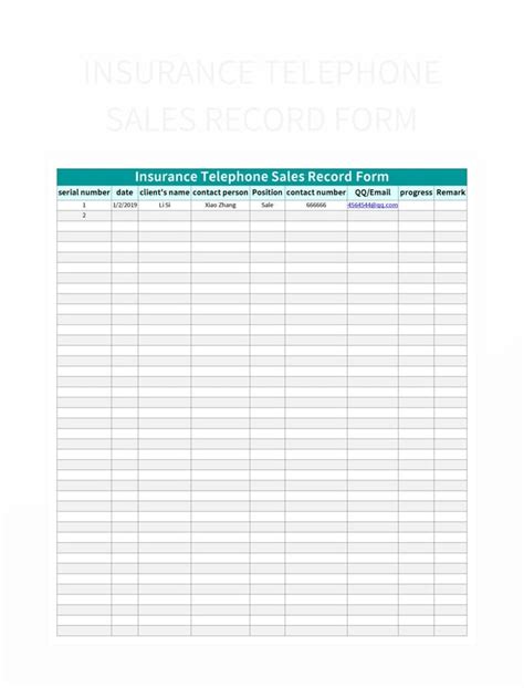 Excel Format of Insurance に対する画像結果