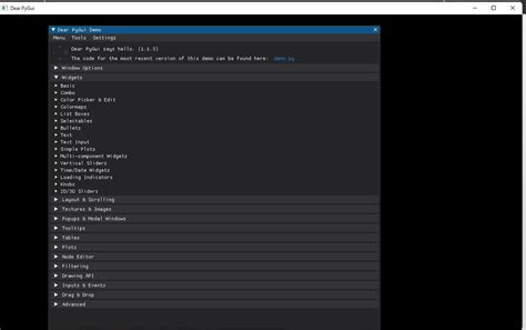 PyGUI Node Editor に対する画像結果