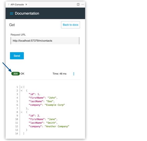 API Info Table に対する画像結果