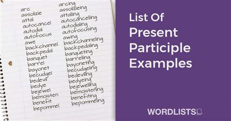 Afbeeldingsresultaten voor Present Participle Examples. Sentence