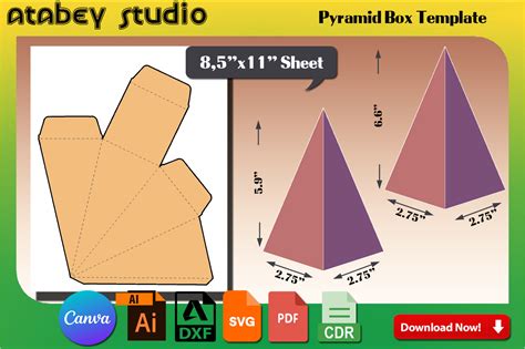 Image result for Pyramid Paper Box