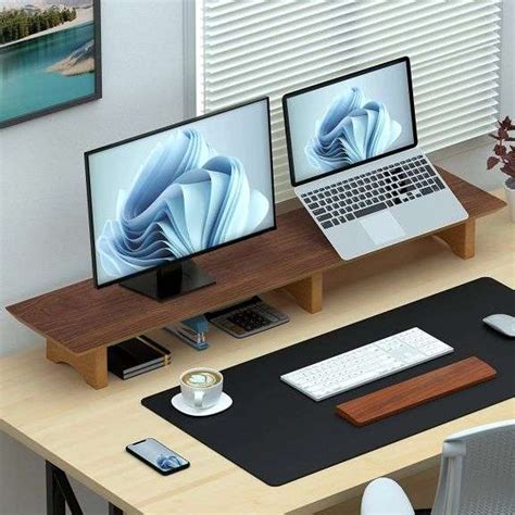 Image result for Computer Monitor Shelf for Desk