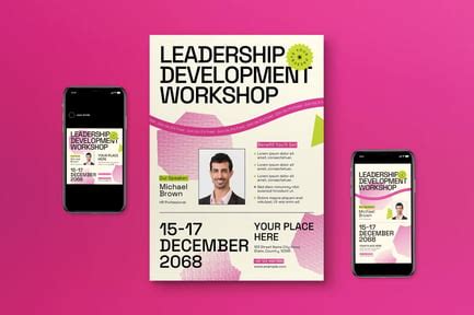 Toradh íomhá ar Leadership Development Program Flyer Template