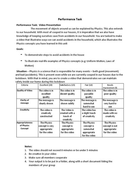 Image result for Performance Task Showing Pattern