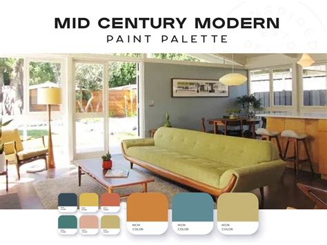 Image result for Mid Century Modern Color Palette
