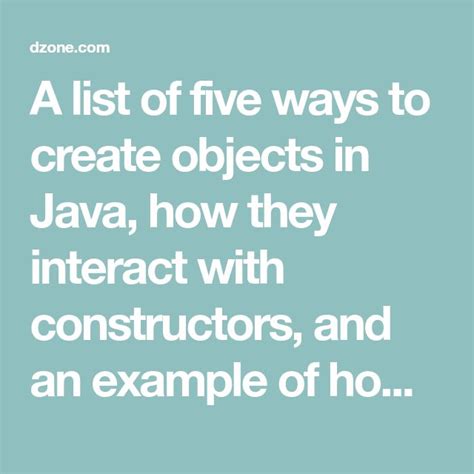 Creating Objects Java に対する画像結果