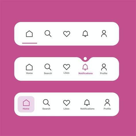 Image result for Bottom Menu Design