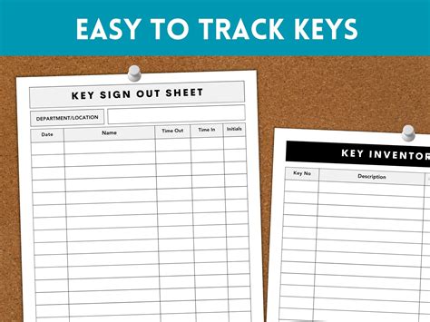 Image result for Key Sign Out Log Template